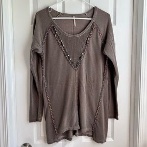 Free People Beaded Tunic - Brown